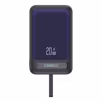 پاوربانک وایرلس 10000 مگنتی یوسمز USAMS CD219 توان 20 وات همراه با کابل متصل