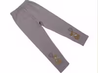 ساق شلواری دمپا طرح گربه رنگ طوسی کندو