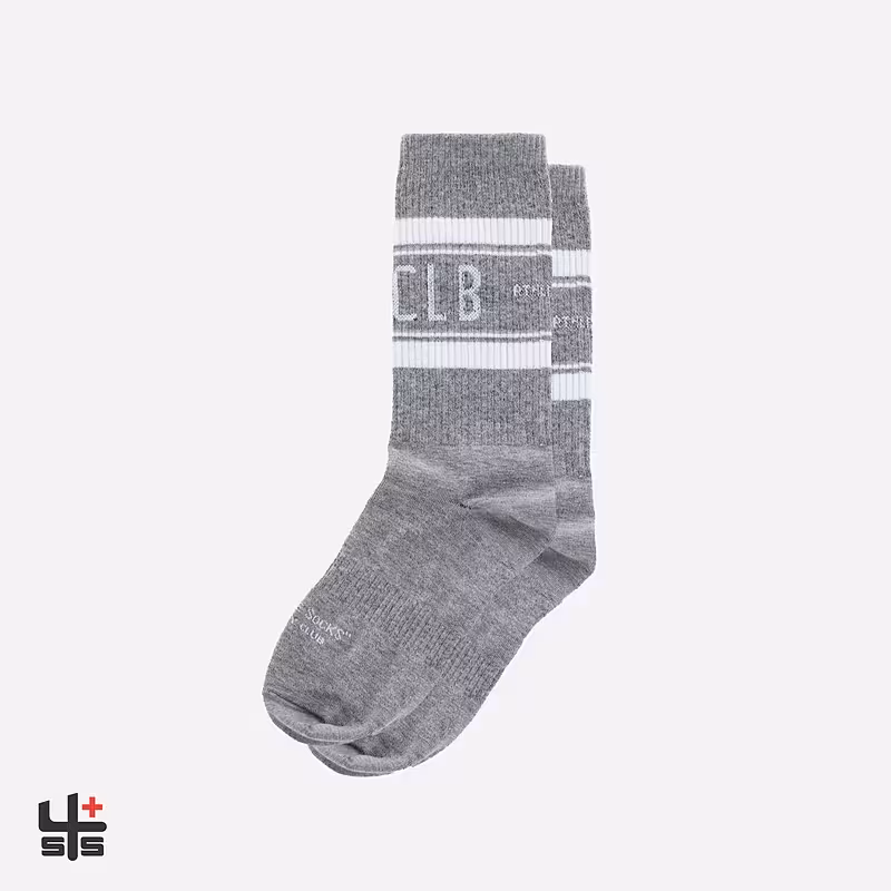 جوراب ساقدار Essayclub طرح اتلتیک طوسی ملانژ