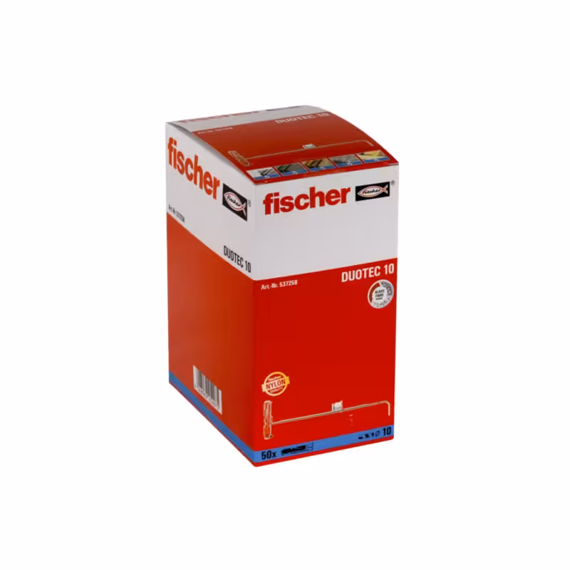 فیشر دووتک 10 | بسته 50 عددی | سیستم نصب سریع پنل‌های سقفی | مقاومت بالا در برابر ارتعاش | محصول تخصصی فیشر آلمان