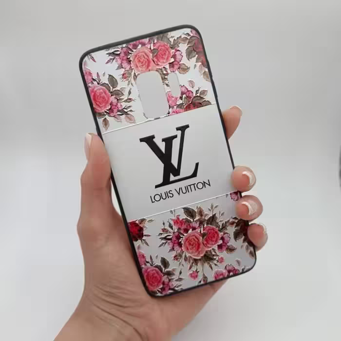قاب گوشی Galaxy S9 سامسونگ طرح برند لویی ویتون و گل رز کد 71572