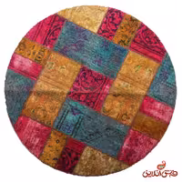 فرش گرد دستباف کلاژ کد 5077