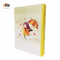 دفتر کلاسوری ایمان سایز A5 طرح 09