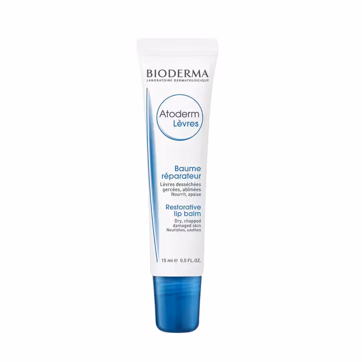 بالم لب مرطوب کننده بایودرما مدل Atoderm حجم 15 میل