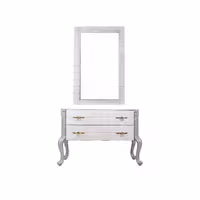 آینه کنسول پایه بلند دو کشو