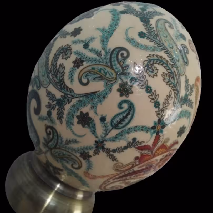 پوکه تخم شتر مرغ طراحی شده