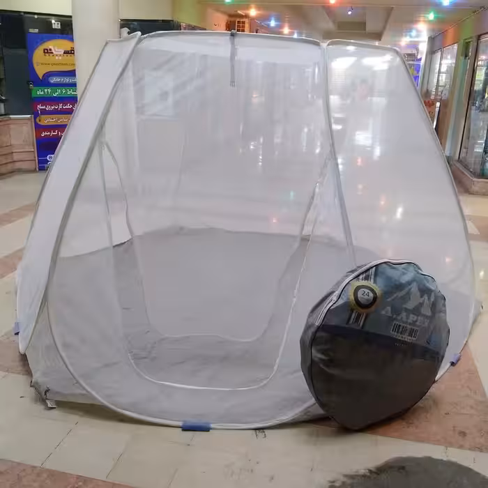 پشه بند مسافرتی 6ضلعی  18نفره تورحریرریزبافت خارجی کپی