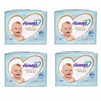 پوشک بچه هانیز مدل دابل سایز 3 مجموعه 4 عددی