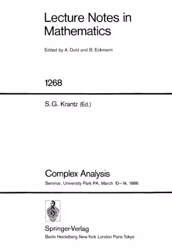 خرید و دانلود نسخه کامل کتاب Complex Analysis: Seminar, University Park PA, March 10–14, 1986