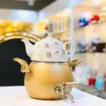 LAVILUX لاویلوکس کتری قوری گرانیتی  طلایی  9235