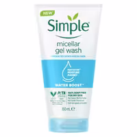 ژل شستشوی صورت میسلار سیمپل مخصوص پوستهای خشک حجم 150 میل Simple micellar gel wash