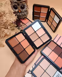 پالت کانتور و کانسیلر  چرب 12رنگ برند اورجینال کارلا سکرت اورجینال /پالت گریم و زاویه سازی صورت