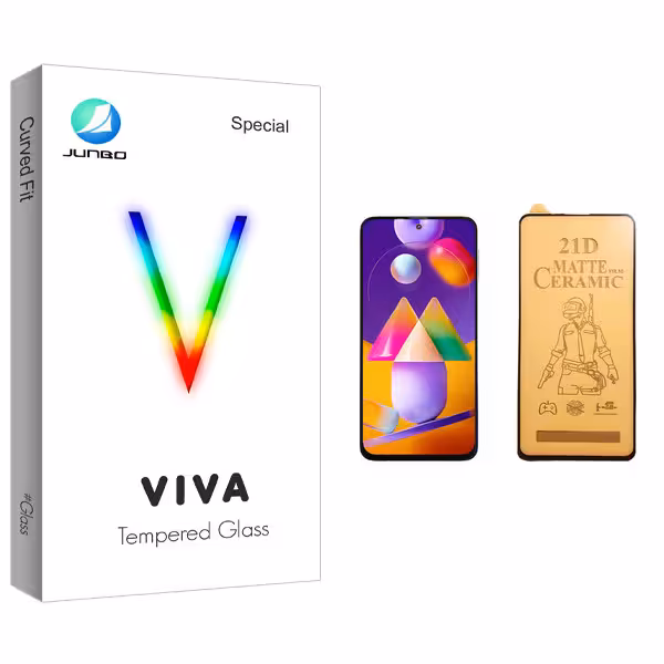 محافظ صفحه نمایش سرامیکی جانبو مدل Viva Glass مناسب برای گوشی موبایل سامسونگ Galaxy M31s