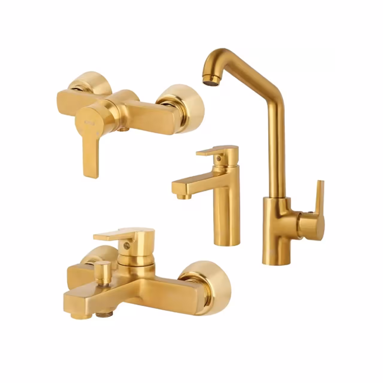 ست شیرآلات امگا طلایی مات کسری