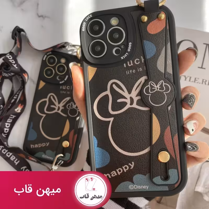 قاب موبایل سامسونگ میکی موس دیزنی   بند بلند یک طرفه - کد (97417)