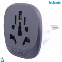 تبدیل برق 3 به 2 تکنوتل مشکی TECHNOTEL