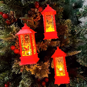 فانوس چراغدار کریسمس 13 سانت کد 283