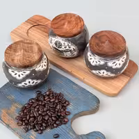 ست بانکه توپی با سینی یکپارچه مهر طرح دو