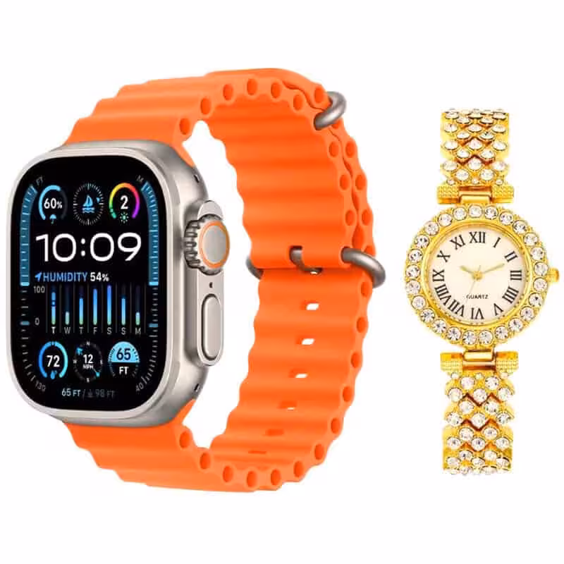 ساعت هوشمند D16 GS   یک عدد ساعت عقربه ای زنانه