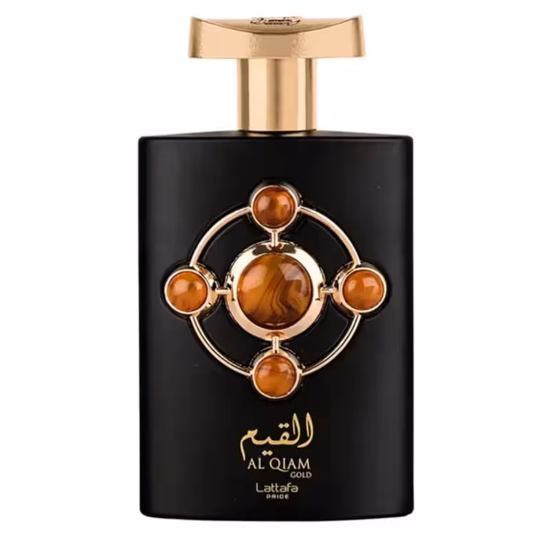 ادوپرفیوم لطافه پراید مدل Lattafa Pride Al Qiam Gold با رایحه گرم حجم 100 میلی لیتر