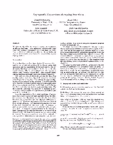 خرید و دانلود نسخه کامل کتاب Asymptotic expansion of exp-log functions