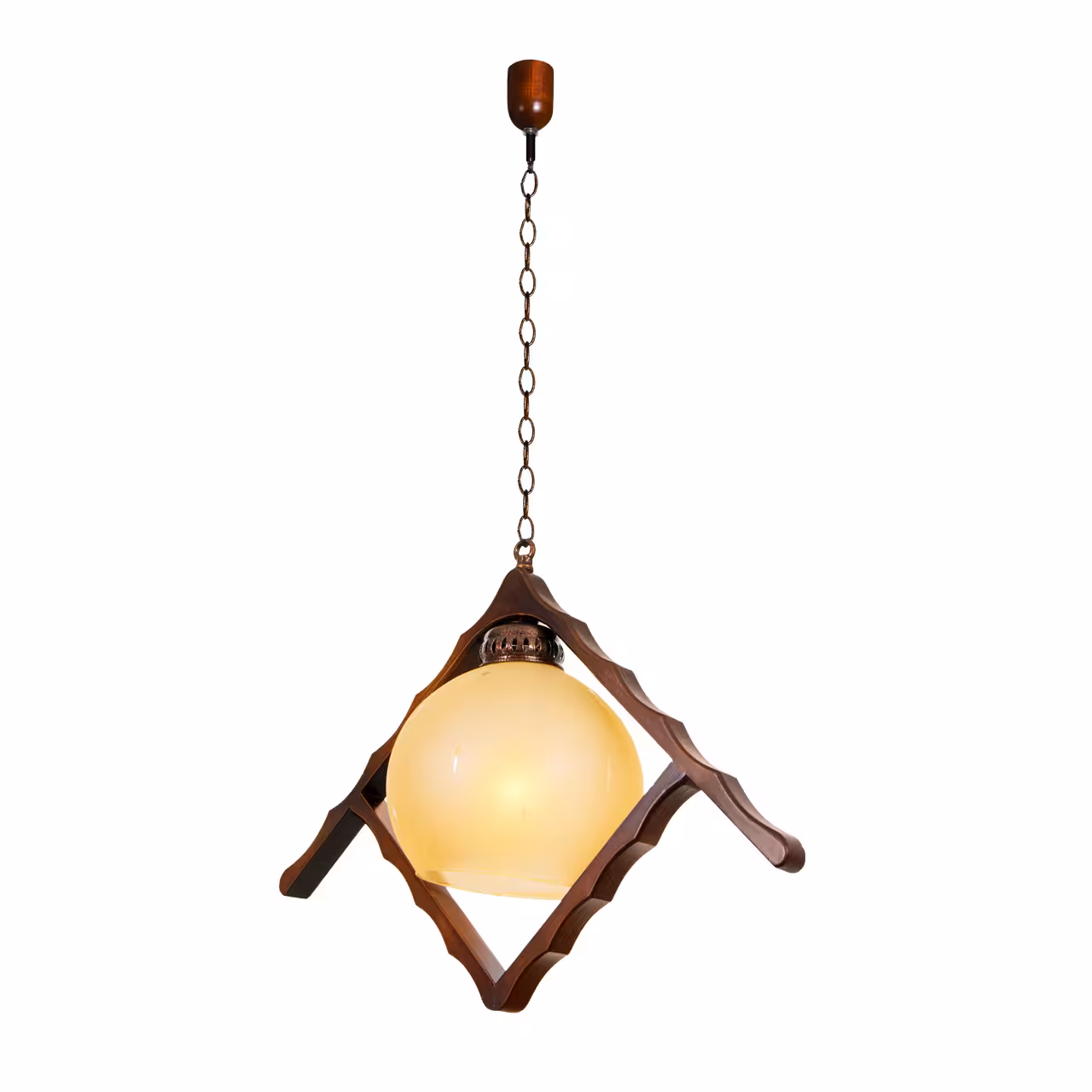 آویز چوبی ویکتوری تک شعله