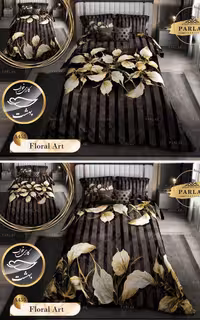 روتختی دورو طرح دار دونفره هشت پارلاک تکه برند ترکسان کد A455