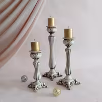 جا شمعی رومیزی شمعدان رومیزی مجموعه سه عددی