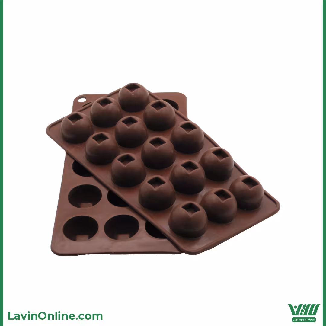 قالب سیلیکونی شکلات دایره نگینی