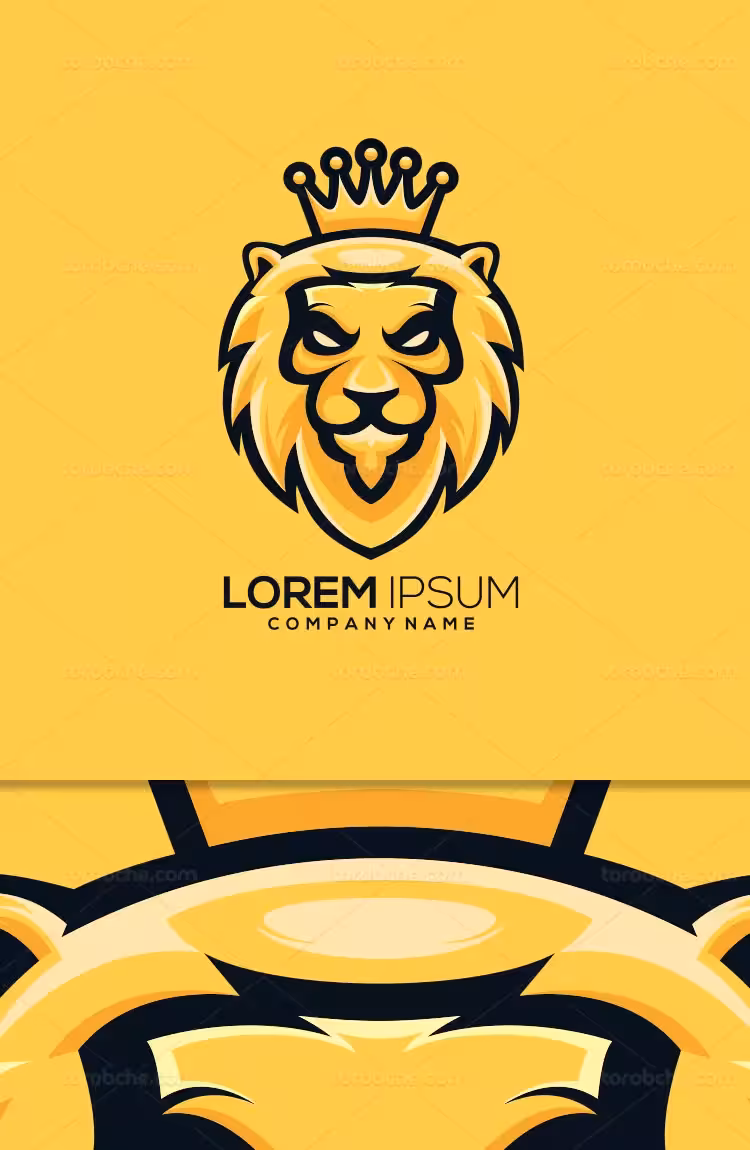 وکتور لوگو شیر جنگل | گرافیک با طعم تربچه
