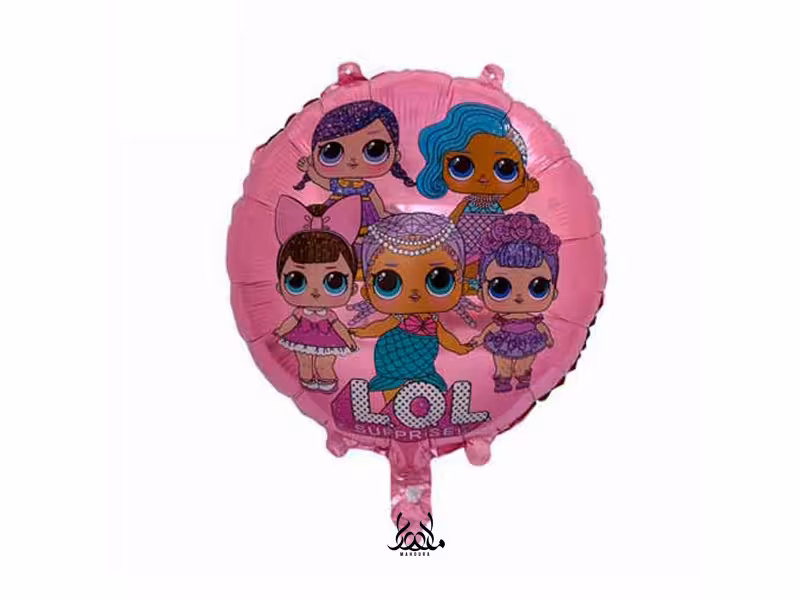 بادکنک فویلی گرد ال او ال