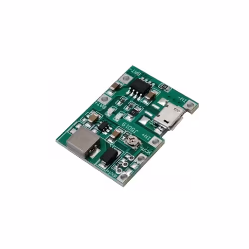 ماژول افزاینده و شارژر باطری 18650 دارای پورت میکرو USB