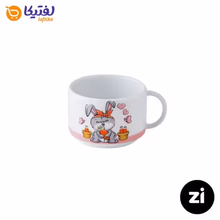فنجان چایخوری چینی زرین Zi فرم اس هپی ربیت سایز 8
