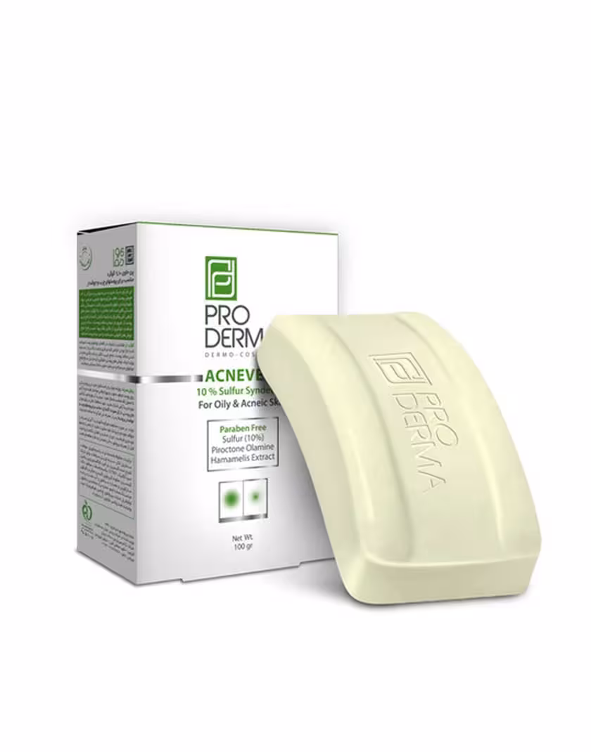 پرودرما پن حاوی 9.5 درصد گوگرد مناسب پوست های چرب و جوشدار Proderma