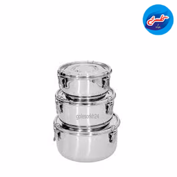 ظرف غذا استیل سه تکه یونیک جرمنی