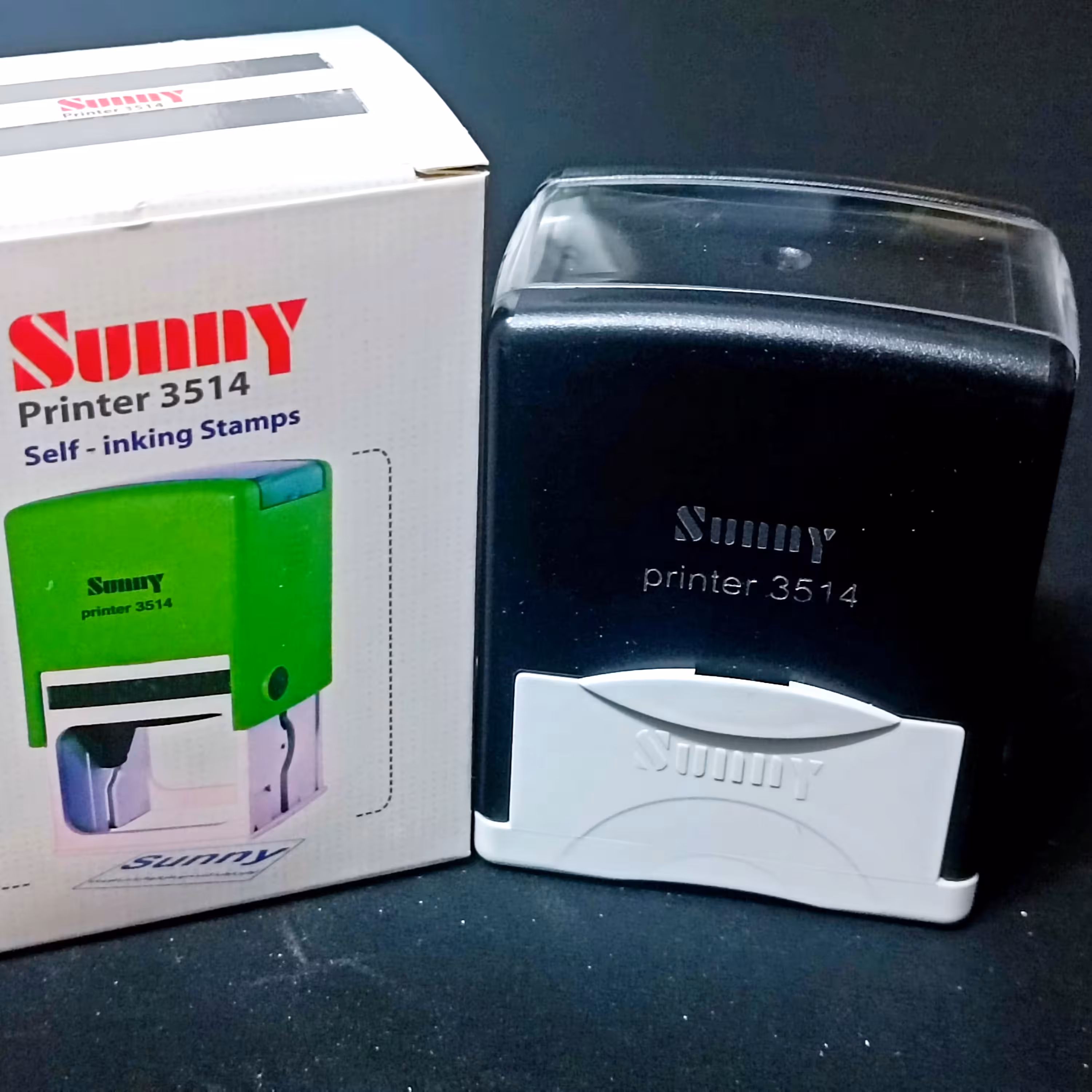 مهر ژلاتینی اتوماتیک مستطیل سانی 2514 قیمت همه مهرها همراه باساخت ژلاتین همه رنگ ها موجود سایز 30در50 mm