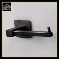 جا دستمال توالت رولی مشکی کد153(استیل304)