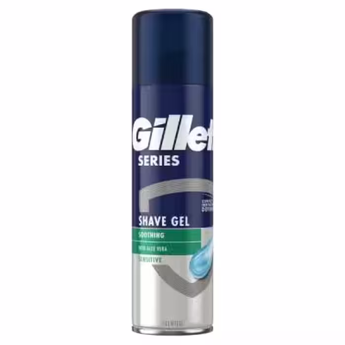 ژل اصلاح ژیلت Gillette مدل SOOTHING پوست حساس ظرفیت 200 میلی لیتر