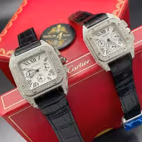 ساعت مچی ست فول نگین کارتیه Cartier