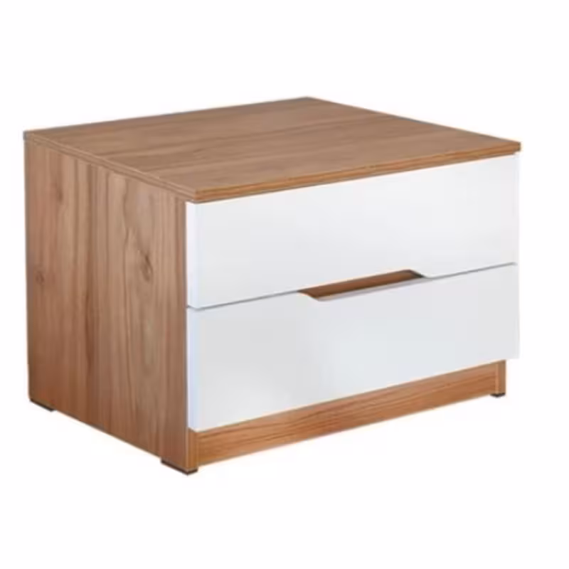 پاتختی با دو کشو سفید در رنگبندی مختلف ارسال به صورت پس کرایه با باربری | choobsub