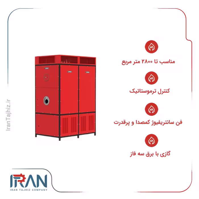کوره هوای گرم گازی انرژی مدل 3060