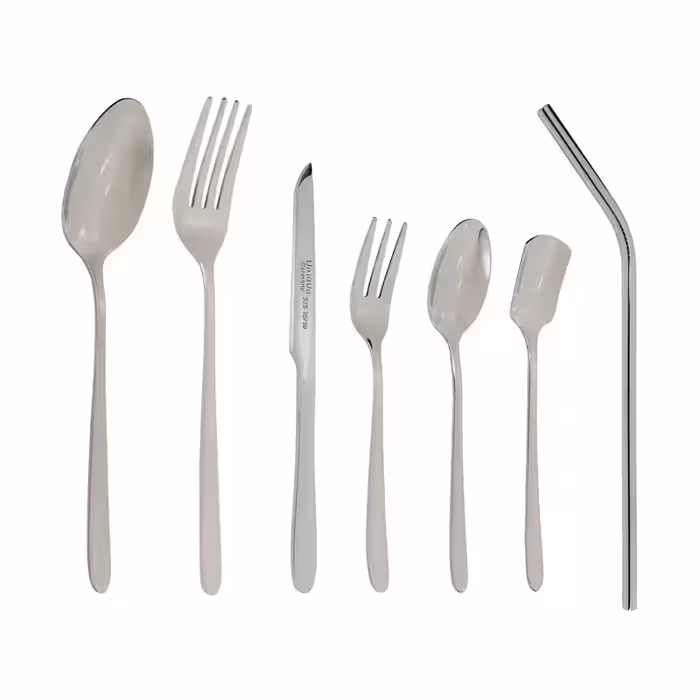 سرویس قاشق و چنگال 7 پارچه یونیک مدل دونا