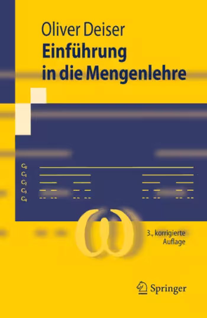 خرید و دانلود نسخه کامل کتاب Einführung in die Mengenlehre: Die Mengenlehre Georg Cantors und ihre Axiomatisierung durch Ernst Zermelo