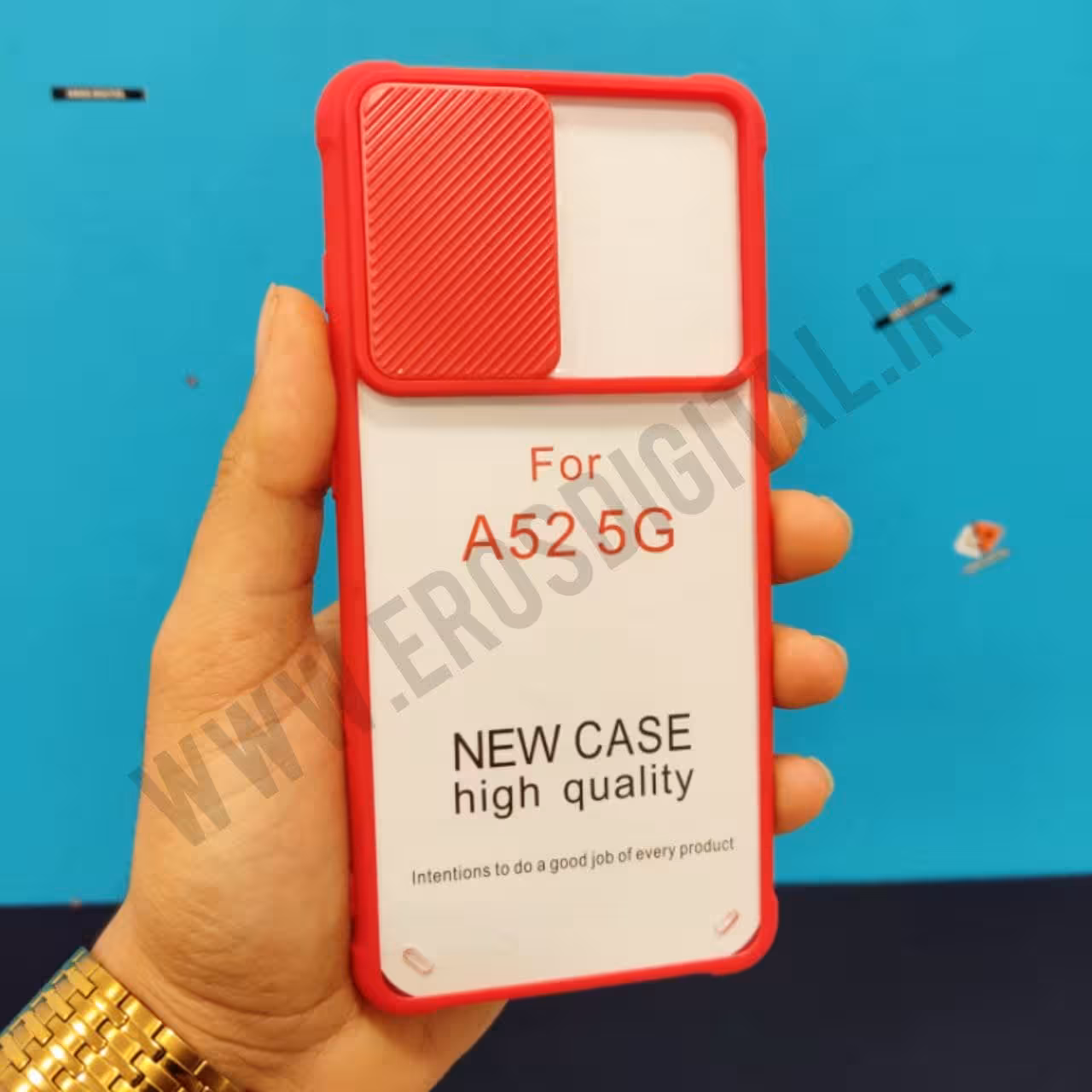 قاب گوشی سامسونگ A52 مدل محافظ لنز دار کشویی شفاف