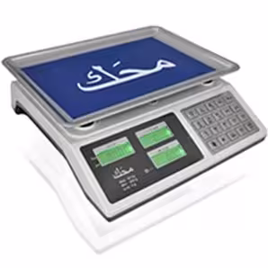 ترازو 40 کیلویی 6 رقم کیبورد استیل رومیزی محک