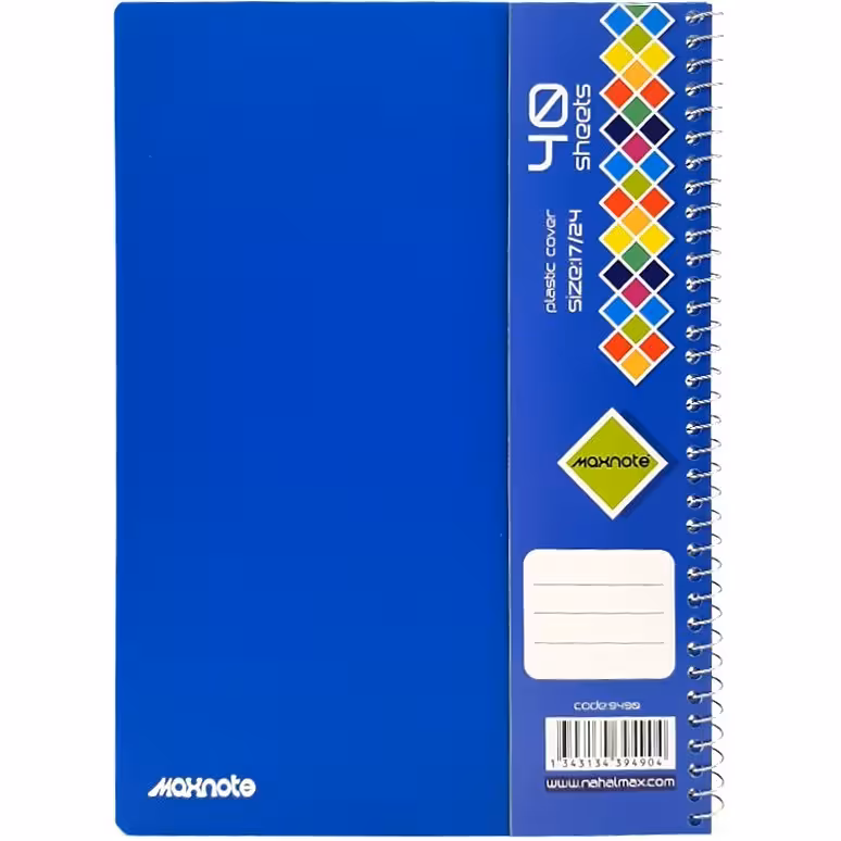 دفتر 40 برگ سیمی PP کد 9490.طرح 2