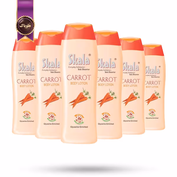 6 عدد لوسیون بدن اسکالا Skala مدل هویج CARROT حجم 400 میلی لیتر (اورجینال)