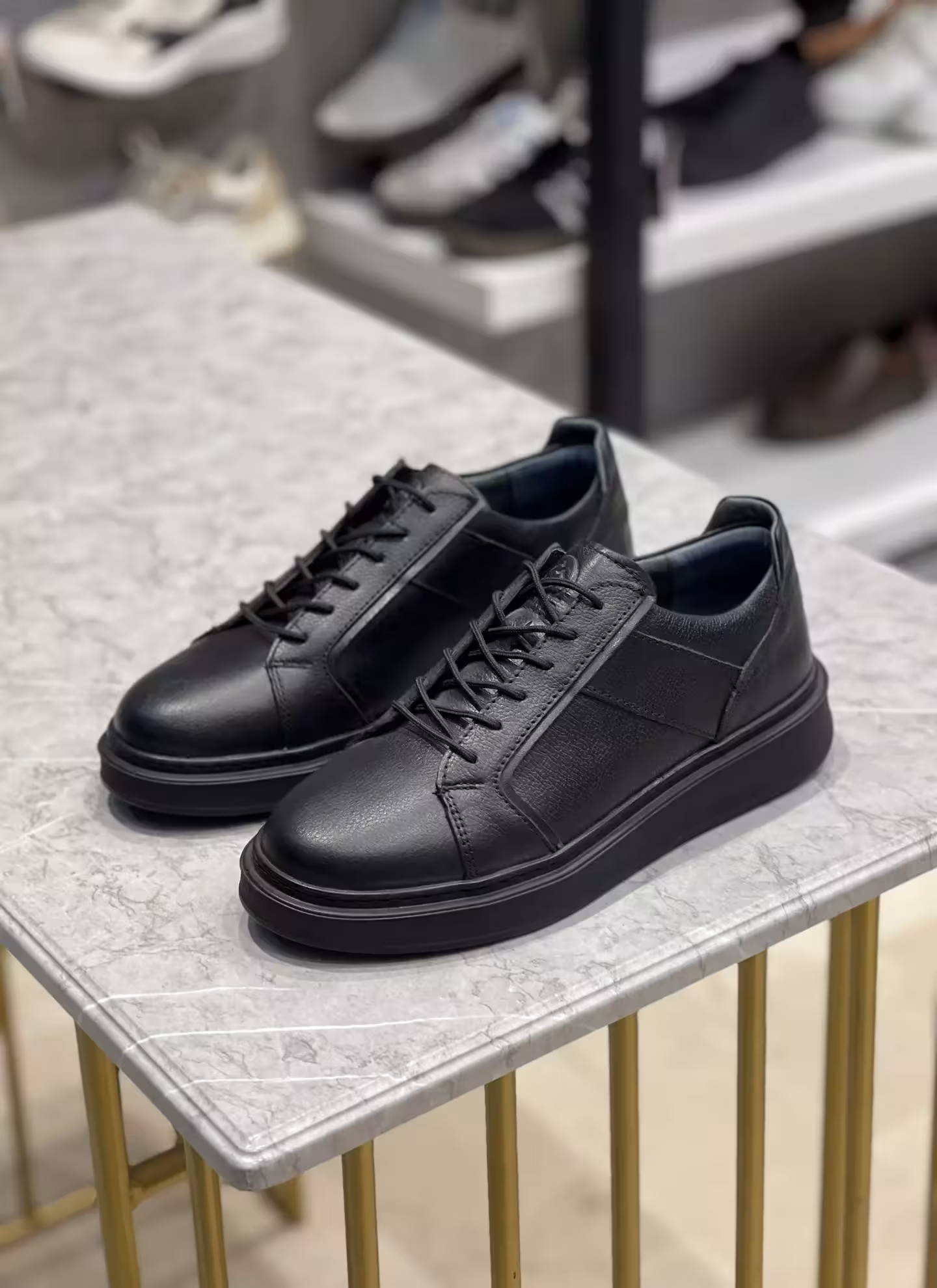 ونس چرم مردانه 2023 رنگ مشکی سایز 42