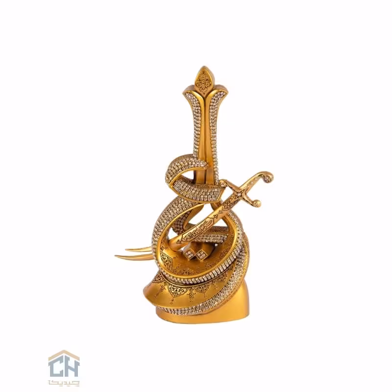 دکوری اسماء متبرکه گلدکیش طرح علی شمشیر دار مدل 5747