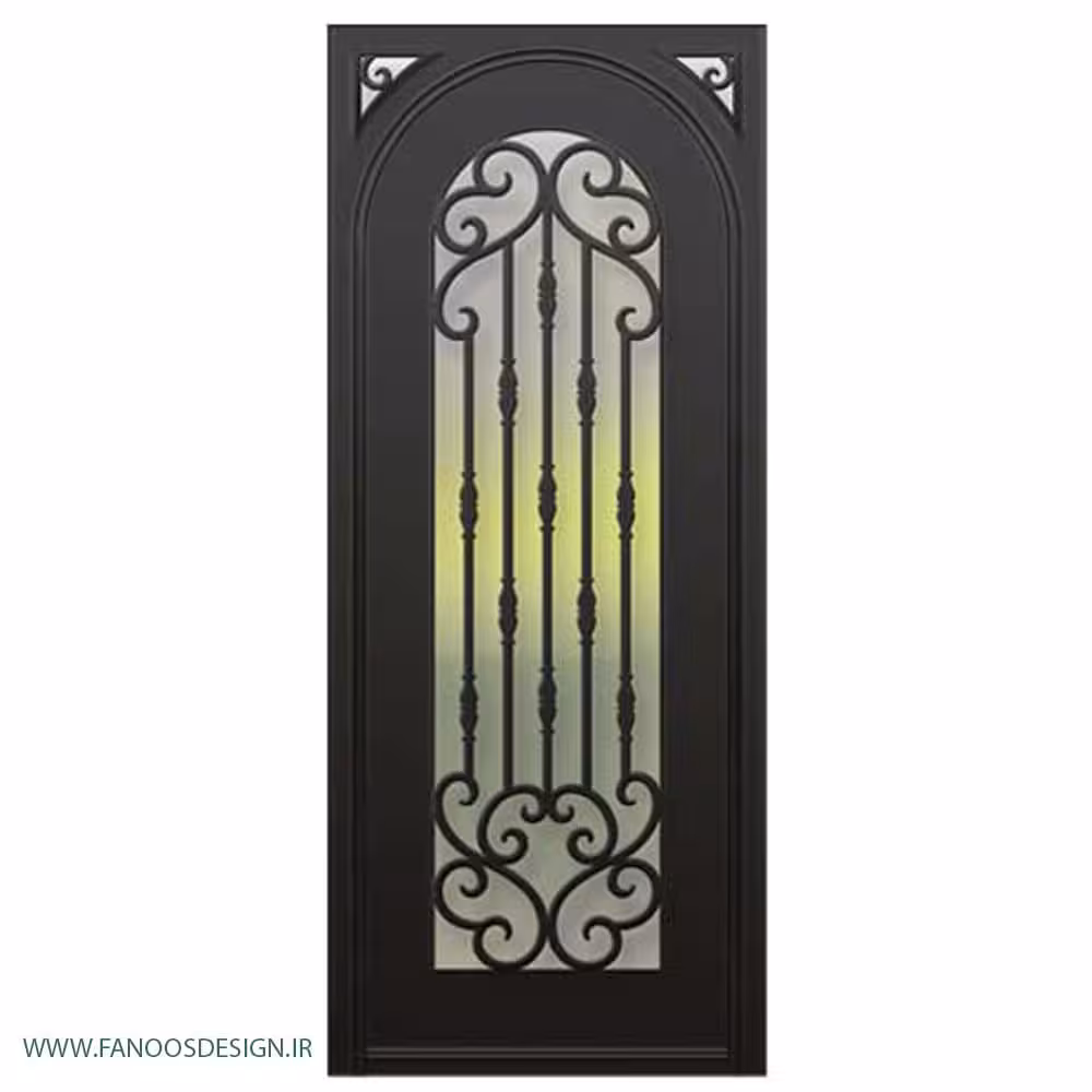 درب فرفروژه فلزی لابی کد 1172